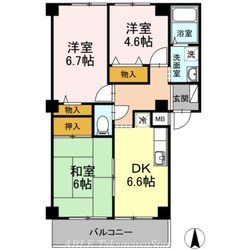 フィネス三条の物件間取画像